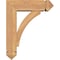Ekena Millwork Thorton Arts and Crafts Smooth Bracket w/ Offset Brace, Western Red Cedar, 5 1/2"W x 16"D x 20"H BKT0604X16X20THR03SWR - alternate 4